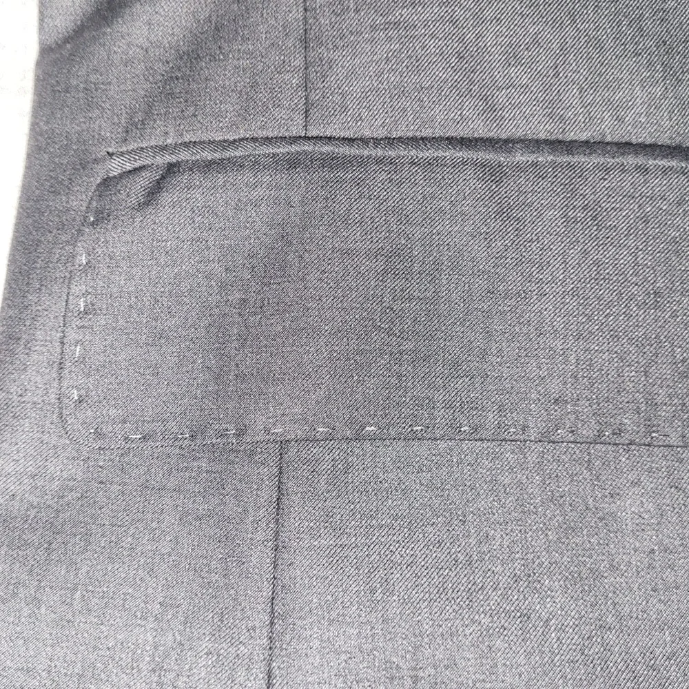 Vinci 2-Button Grey Classic Tailored Suit Jacket Blazer 42R - Picture 4 of 14